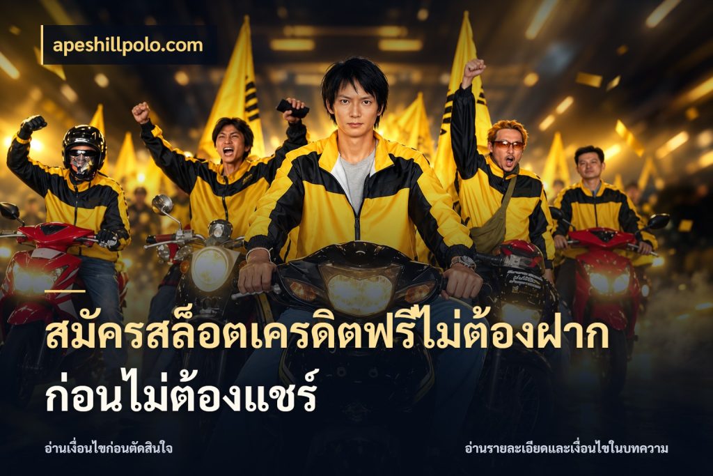 สมัครสล็อตเครดิตฟรีไม่ต้องฝากก่อนไม่ต้องแชร์ สายโบนัสเลือกมุมเครดิตให้ตรงสไตล์ กับ apeshillpolo.com