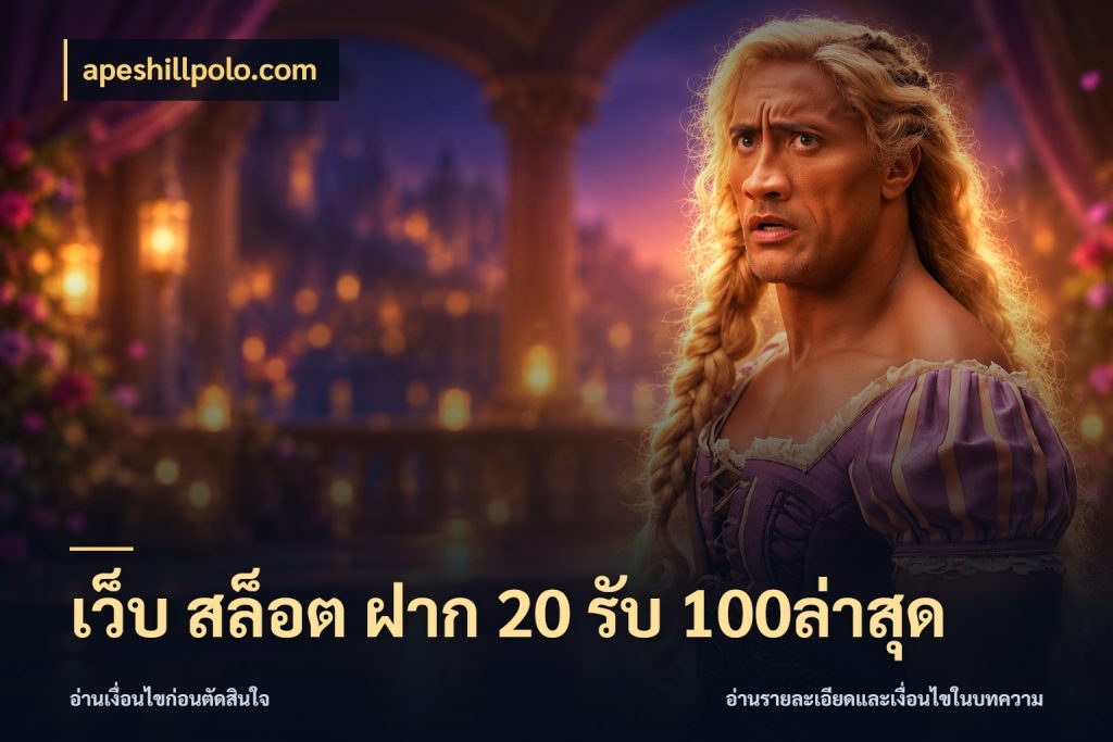 เว็บ สล็อต ฝาก 20 รับ 100ล่าสุด จับประเด็นยอดรับก่อนเลือกความสนุก สไตล์ apeshillpolo.com