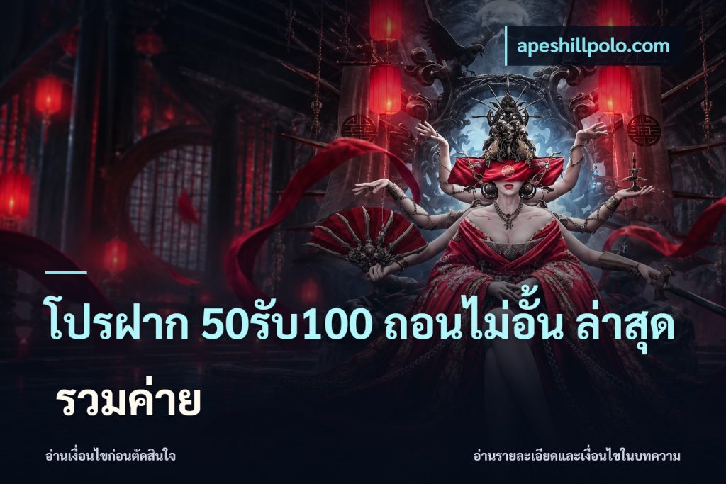 โปรฝาก 50รับ100 ถอนไม่อั้น ล่าสุด รวมค่าย