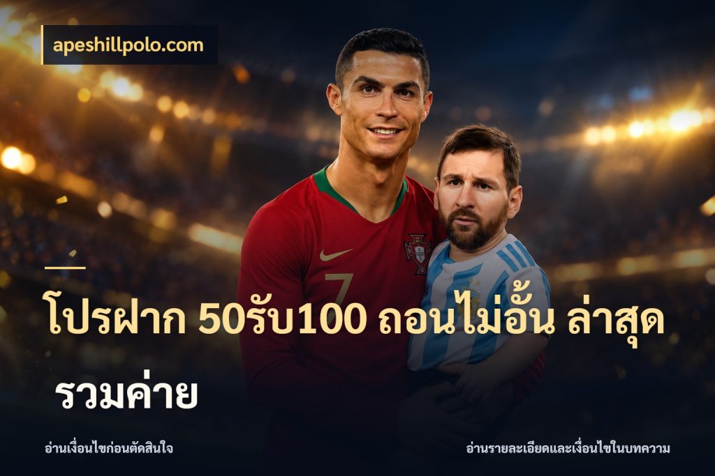 โปรฝาก 50รับ100 ถอนไม่อั้น ล่าสุด รวมค่าย จุดเด่นของเครดิตที่คนชอบเกมอยากรู้ ในมุม apeshillpolo.com