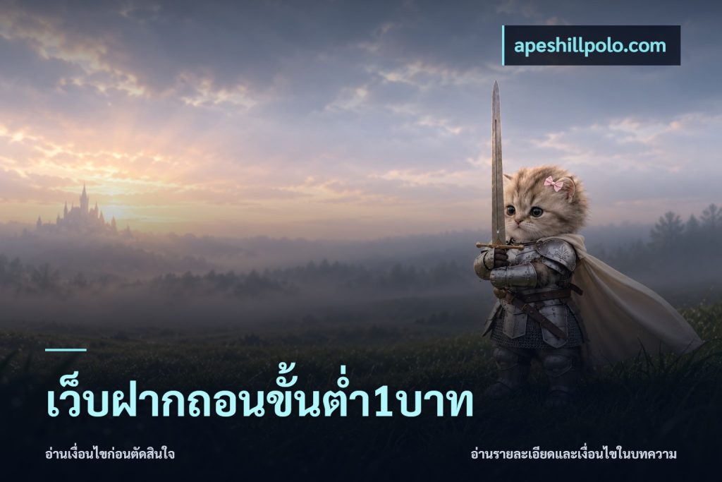 เว็บฝากถอนขั้นต่ำ1บาท