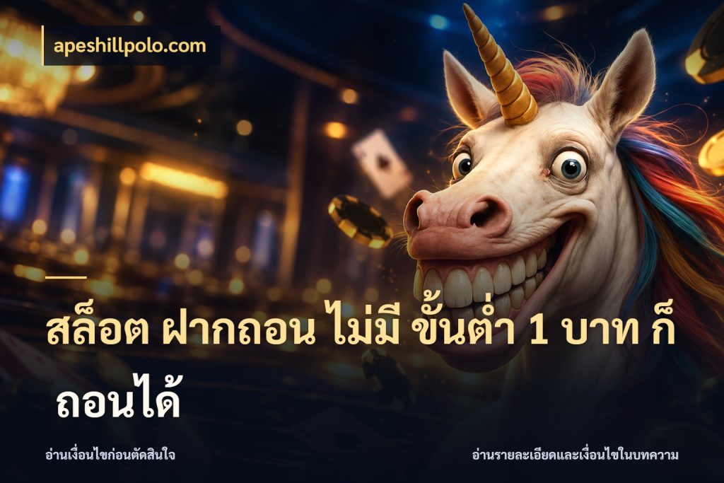 สล็อต ฝากถอน ไม่มี ขั้นต่ำ 1 บาท ก็ ถอนได้ ยอดเริ่มต้นน่าจับตากับสิทธิ์ที่เกี่ยวข้อง กับ apeshillpolo.com