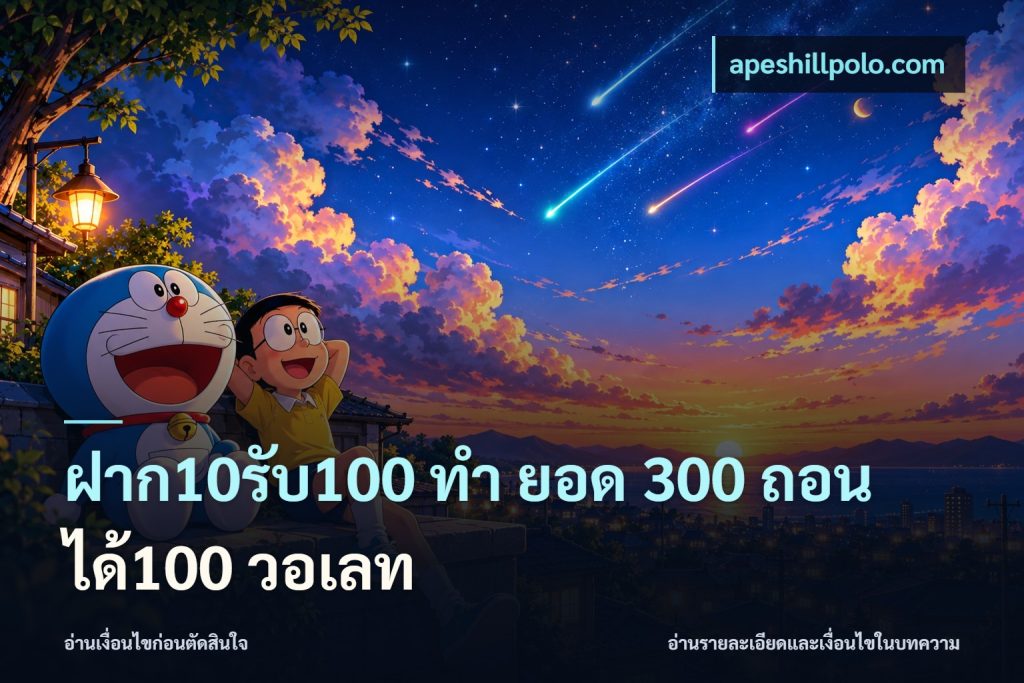 ฝาก10รับ100 ทํา ยอด 300 ถอนได้100 วอเลท