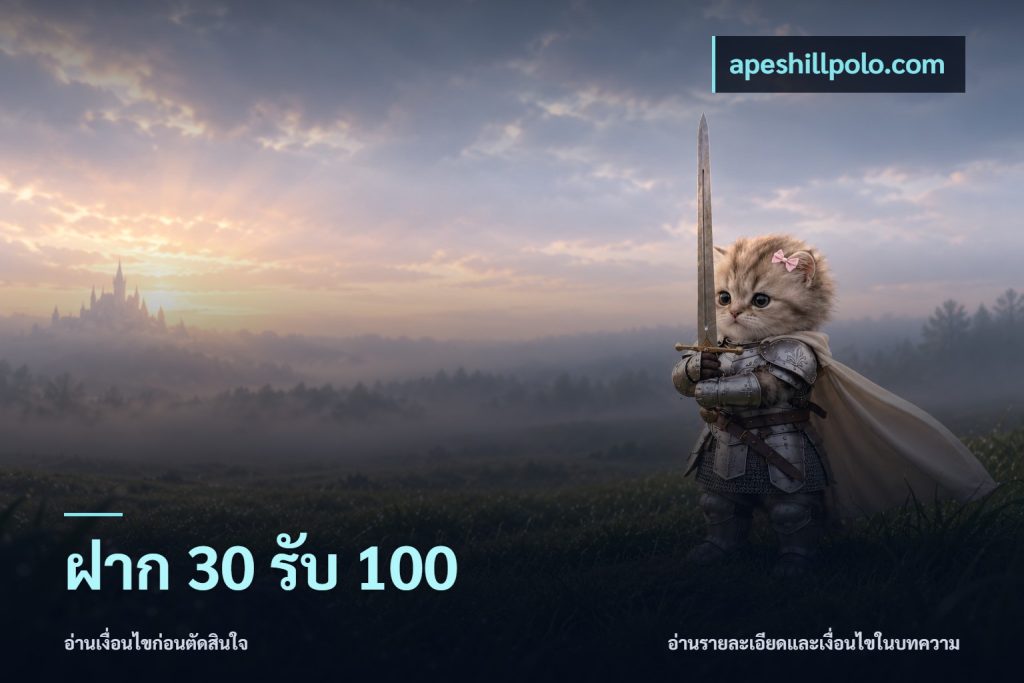 ฝาก 30 รับ 100