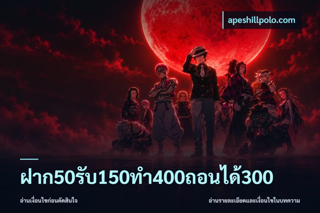 ฝาก50รับ150ทํา400ถอนได้300