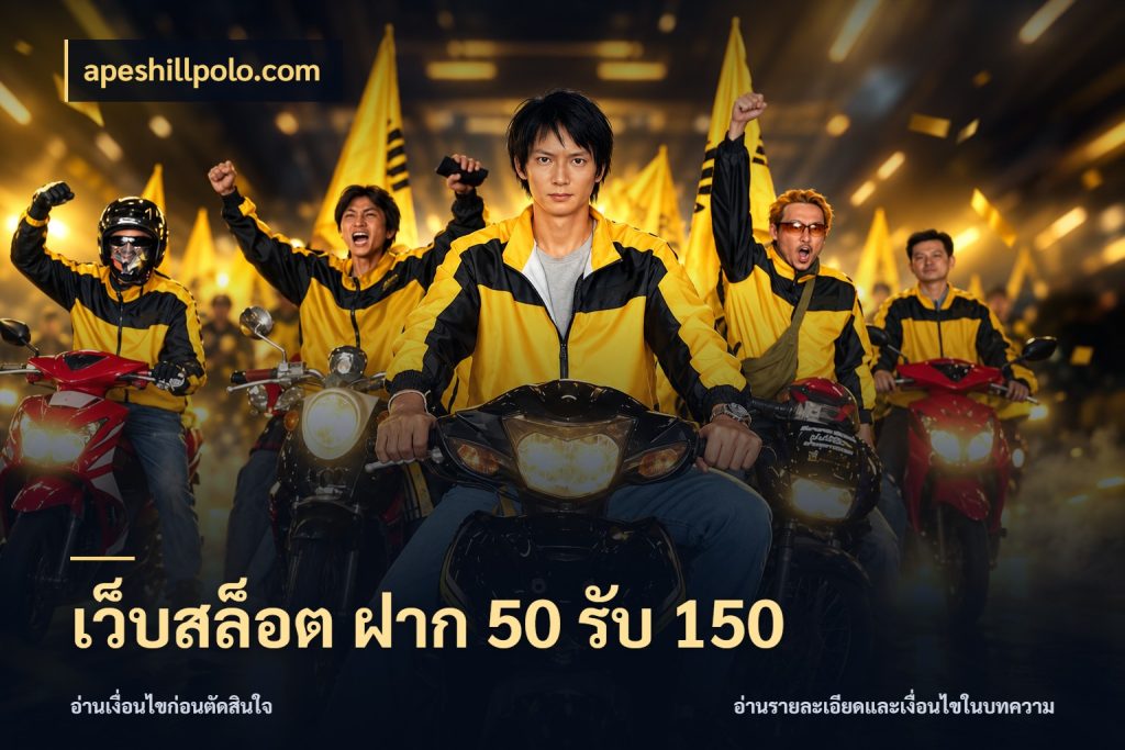 เว็บสล็อต ฝาก 50 รับ 150 จับคู่โบนัสกับสไตล์เกมที่ชอบ สไตล์ apeshillpolo.com