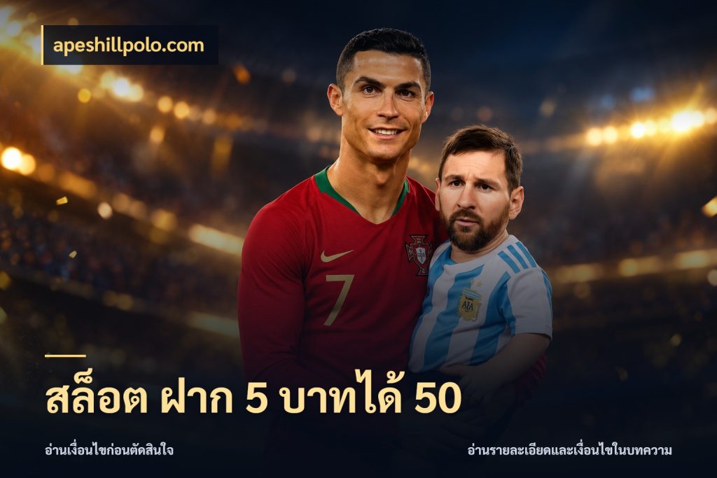 สล็อต ฝาก 5 บาทได้ 50 โปรยอดรับที่สายเกมสนใจ ในมุม apeshillpolo.com