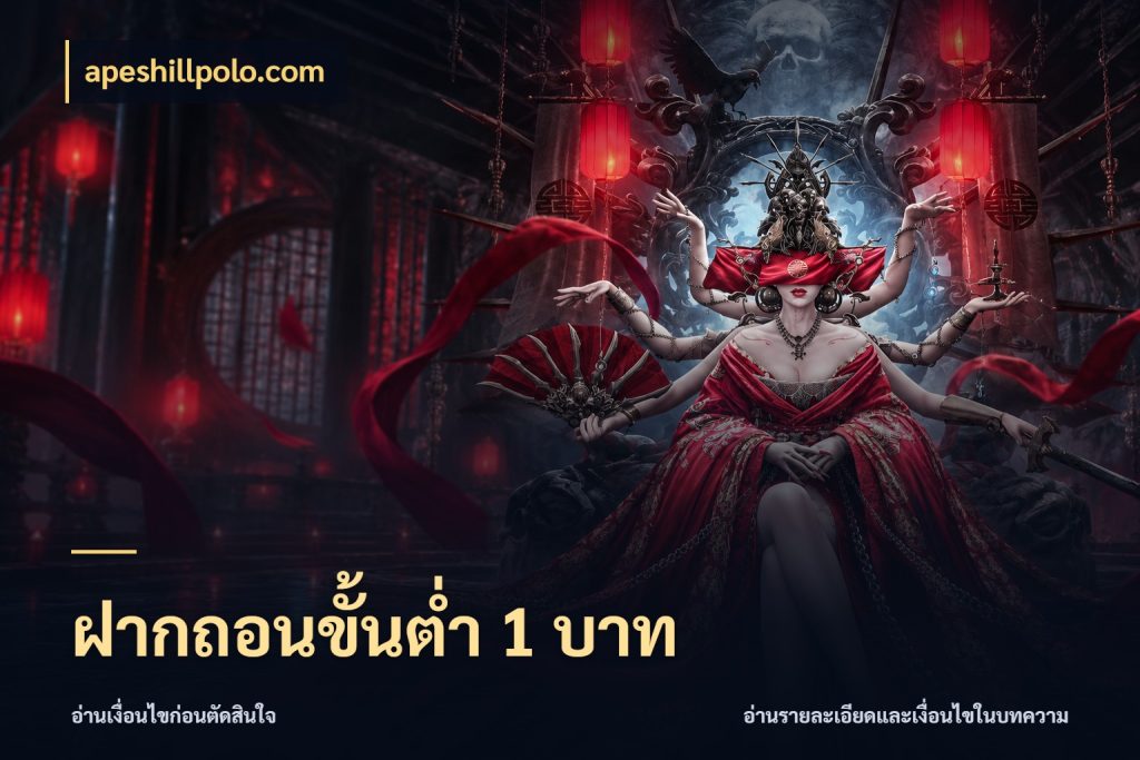 ฝากถอนขั้นต่ำ 1 บาท เกมที่ชอบในขอบเขตเงินของตัวเอง กับ apeshillpolo.com