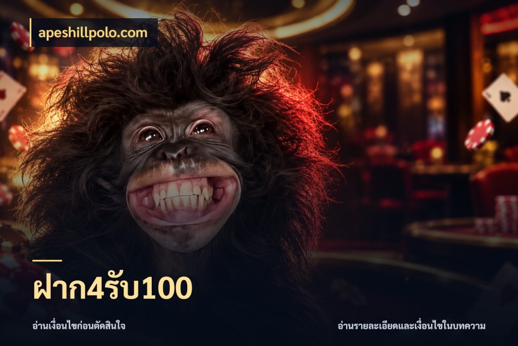 ฝาก4รับ100 apeshillpolo.com จุดเด่นของเครดิตที่คนชอบเกมอยากรู้