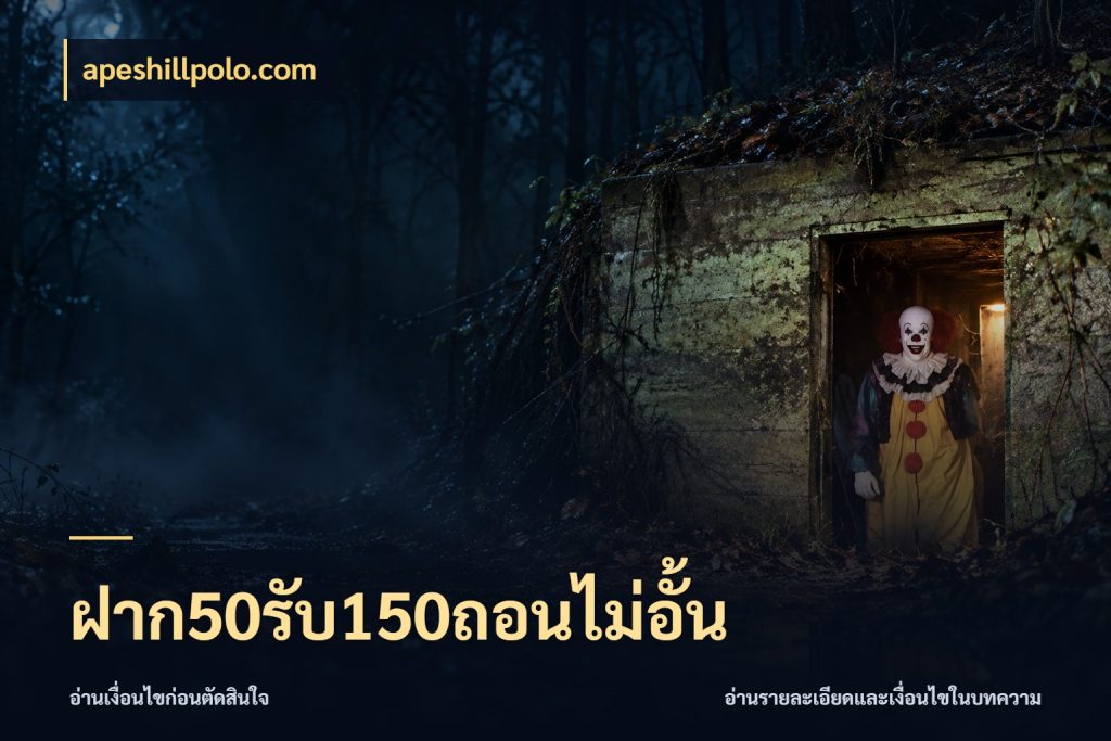 ฝาก50รับ150ถอนไม่อั้น จับคู่โบนัสกับสไตล์เกมที่ชอบ กับ apeshillpolo.com