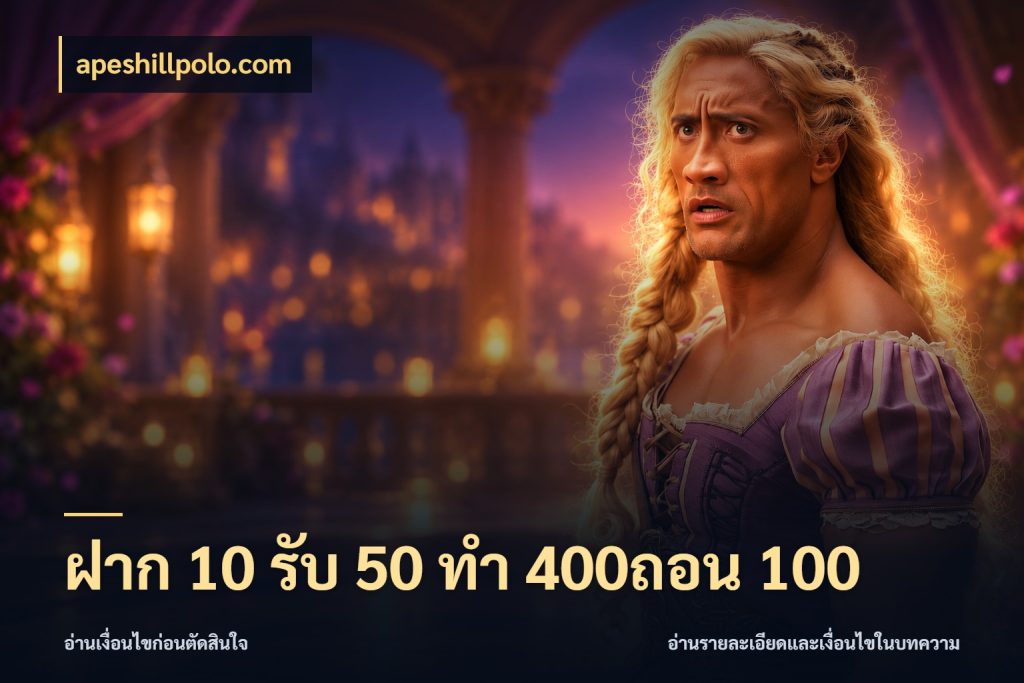 ฝาก 10 รับ 50 ทํา 400ถอน 100 apeshillpolo.com จับคู่โบนัสกับสไตล์เกมที่ชอบ