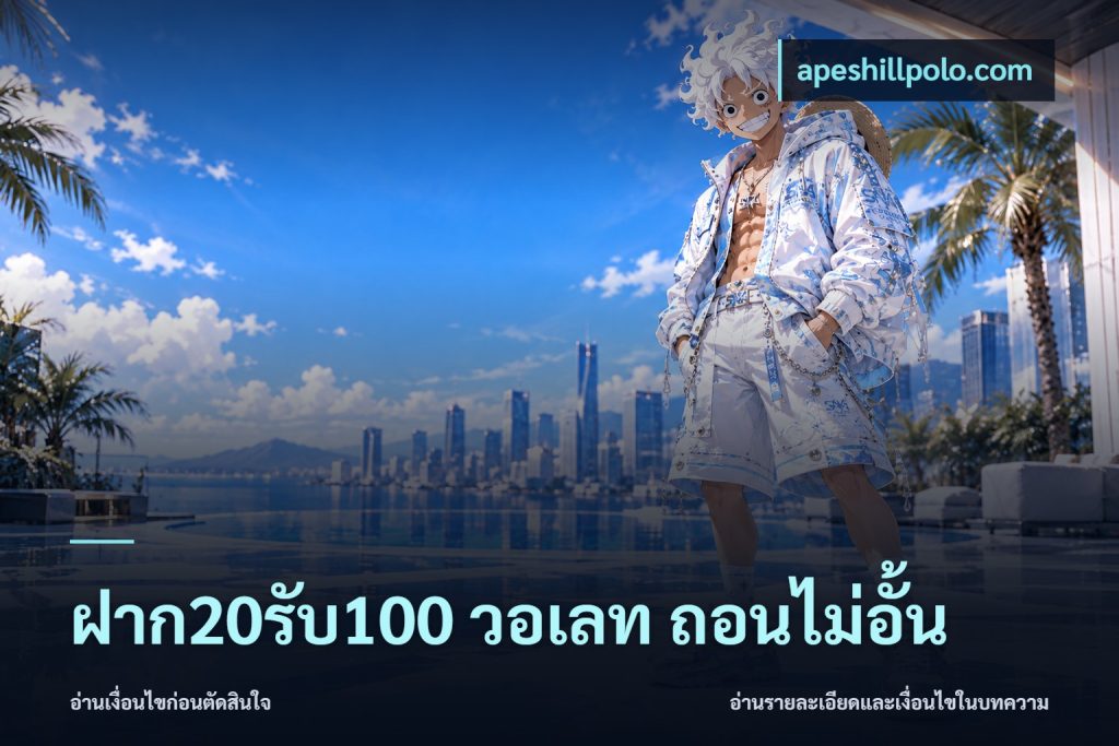 ฝาก20รับ100 วอเลท ถอนไม่อั้น