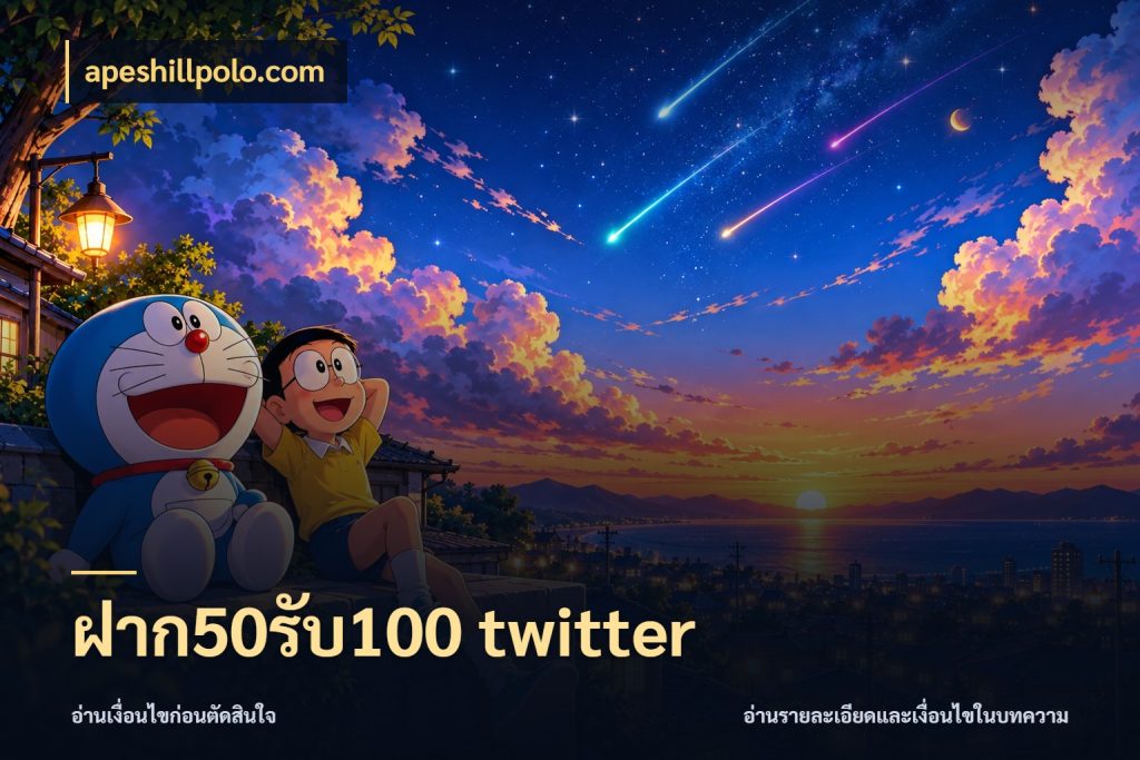 ฝาก50รับ100 twitter apeshillpolo.com โปรยอดรับที่สายเกมสนใจ