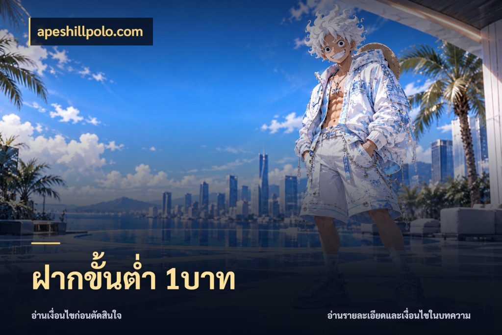 ฝากขั้นต่ำ 1บาท สายทุนน้อยเลือกความสนุกให้พอดี ในมุม apeshillpolo.com