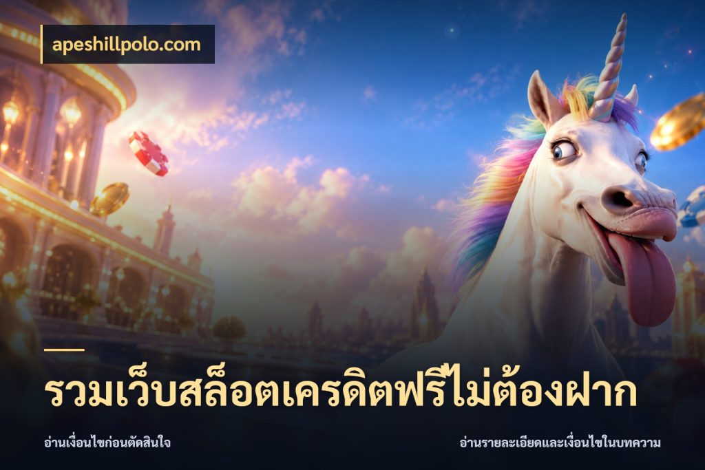 รวมเว็บสล็อตเครดิตฟรีไม่ต้องฝาก เครดิตฟรีในมุมที่สายโบนัสสนใจ ในมุม apeshillpolo.com