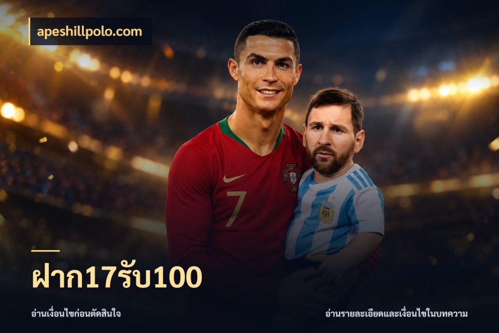 ฝาก17รับ100 จับคู่โบนัสกับสไตล์เกมที่ชอบ กับ apeshillpolo.com