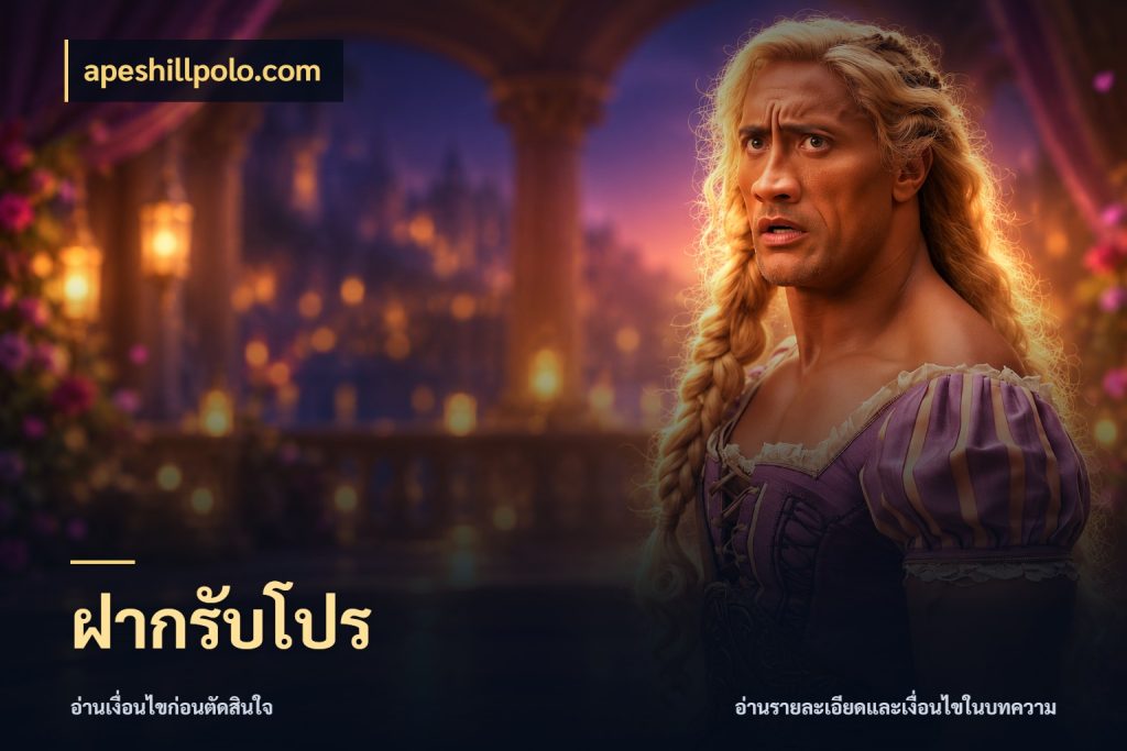ฝากรับโปร โปรยอดรับที่สายเกมสนใจ กับ apeshillpolo.com