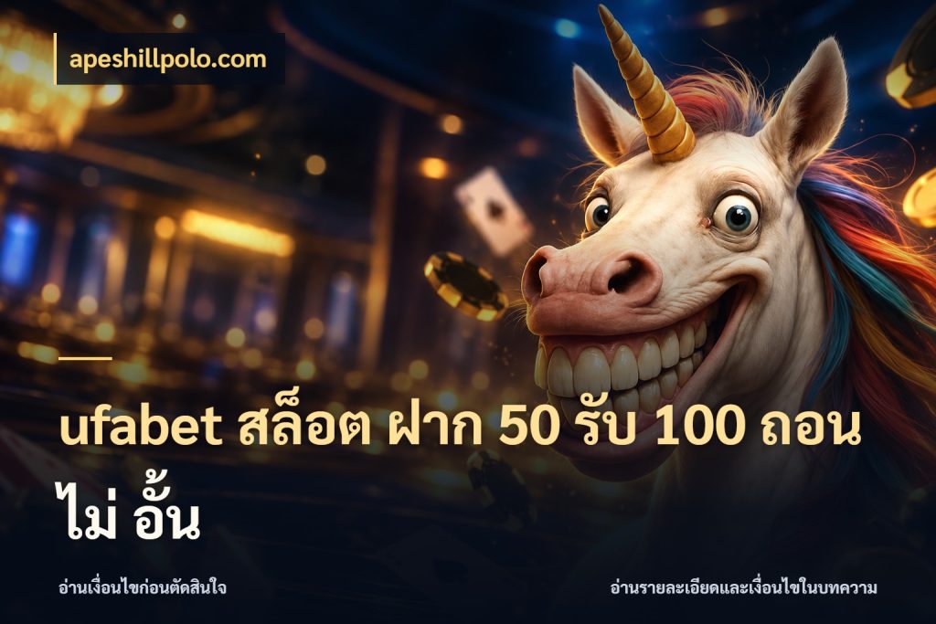 ufabet สล็อต ฝาก 50 รับ 100 ถอน ไม่ อั้น เครดิตกับรูปแบบโปรที่ตรงใจ กับ apeshillpolo.com