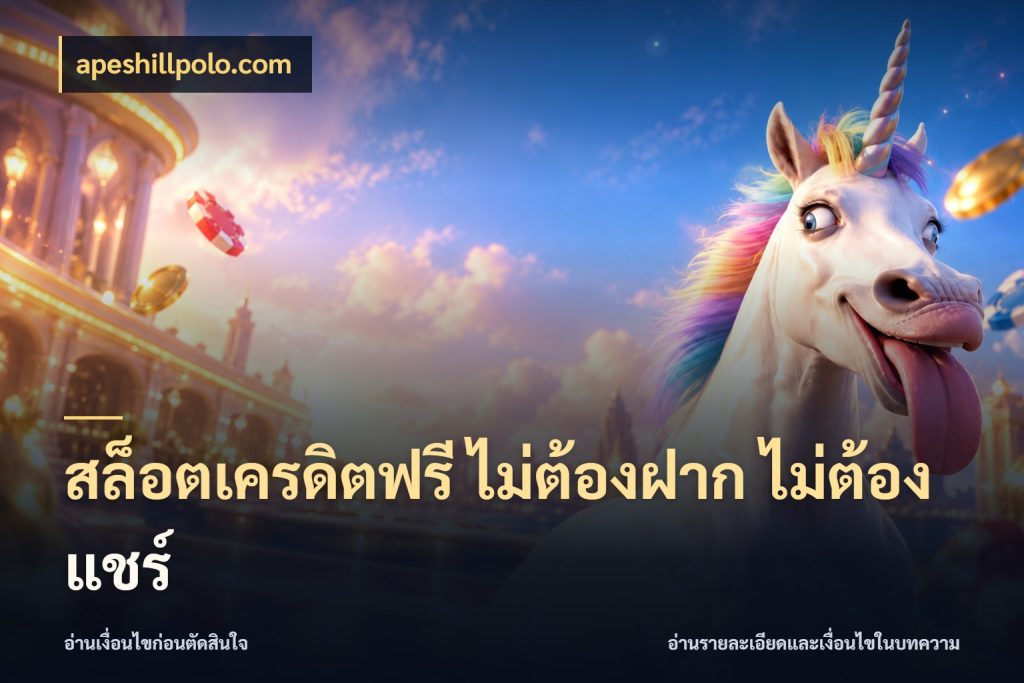 สล็อตเครดิตฟรี ไม่ต้องฝาก ไม่ต้องแชร์ apeshillpolo.com จับมุมเด่นของเครดิตฟรีให้ตรงใจ