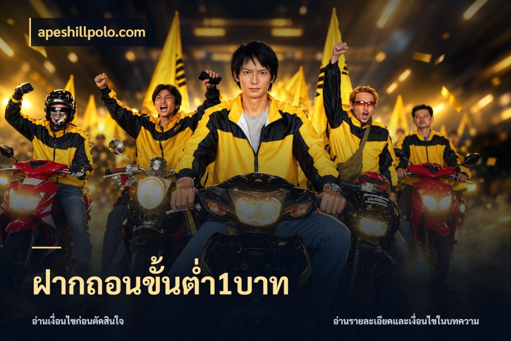 ฝากถอนขั้นต่ำ1บาท apeshillpolo.com ยอดเริ่มต้นน่าจับตากับสิทธิ์ที่เกี่ยวข้อง