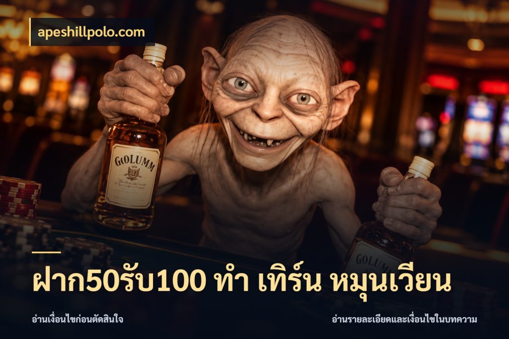 ฝาก50รับ100 ทํา เทิร์น หมุนเวียน เปิดมุมโปรให้เข้ากับเกมแนวโปรด สไตล์ apeshillpolo.com