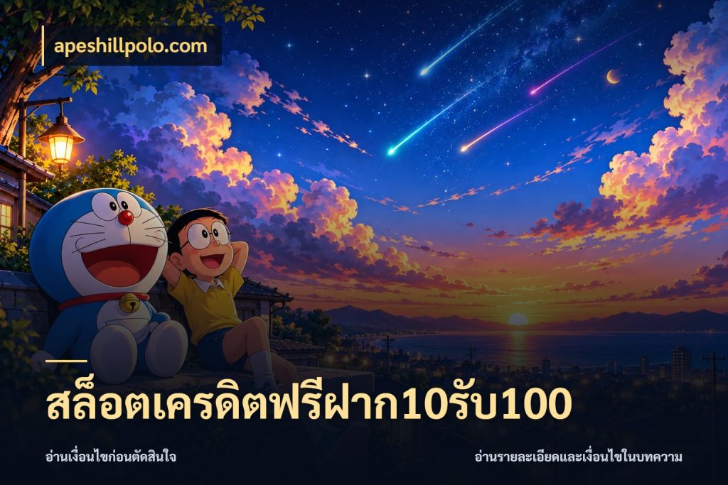 สล็อตเครดิตฟรีฝาก10รับ100 จับคู่โบนัสกับสไตล์เกมที่ชอบ ในมุม apeshillpolo.com